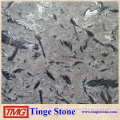 Silver grey leather diamond granite slab for countertop,vanity top,bench top